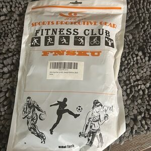 White Fitness Club Sports Protective Gear